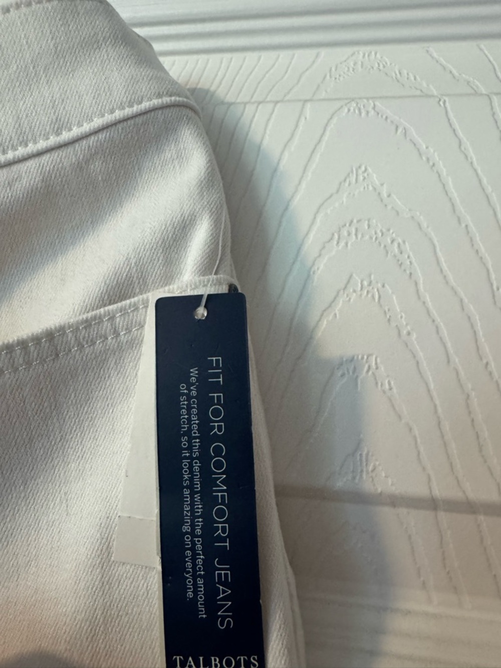 Talbots White Straight-Leg Jeans - Picture 3 of 6